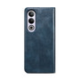 Cubix Flip Cover for OnePlus Nord CE4  Handmade Leather Wallet Case with Kickstand Card Slots Magnetic Closure for OnePlus Nord CE4 (Navy Blue)