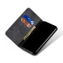 Cubix Denim Flip Cover for Xiaomi 14 Case Premium Luxury Slim Wallet Folio Case Magnetic Closure Flip Cover with Stand and Credit Card Slot (Black)