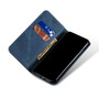 Cubix Denim Flip Cover for IQOO NEO9 PRO Case Premium Luxury Slim Wallet Folio Case Magnetic Closure Flip Cover with Stand and Credit Card Slot (Blue)