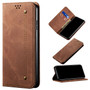 Cubix Denim Flip Cover for Samsung Galaxy A33 5G Case Premium Luxury Slim Wallet Folio Case Magnetic Closure Flip Cover with Stand and Credit Card Slot (Brown)