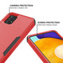 Cubix Capsule Back Cover For Samsung Galaxy A52 / Galaxy A52s 5G Shockproof Dust Drop Proof 3-Layer Full Body Protection Rugged Heavy Duty Durable Cover Case (Red)