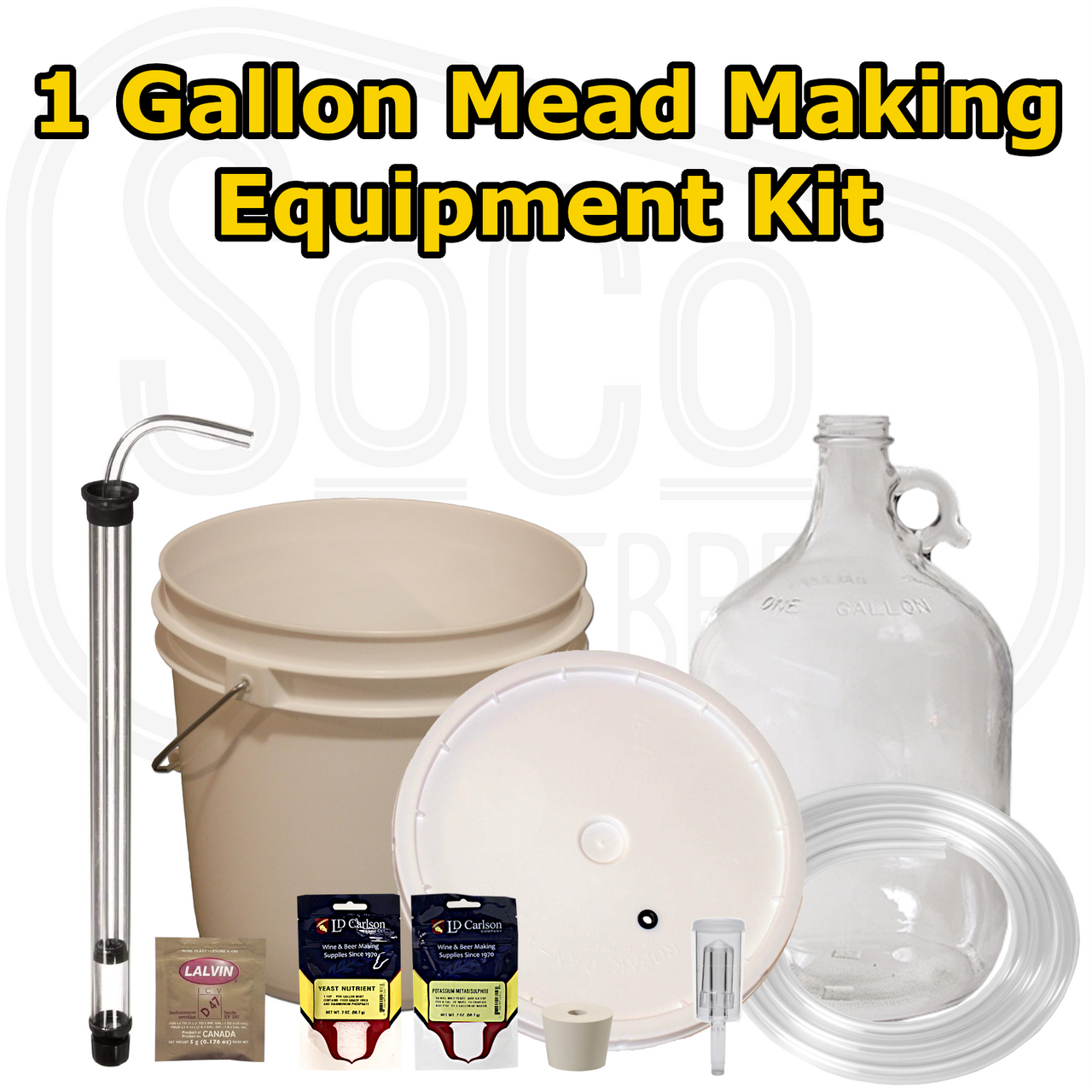 1 Gallon Mead Making Kit - SoCo Homebrew