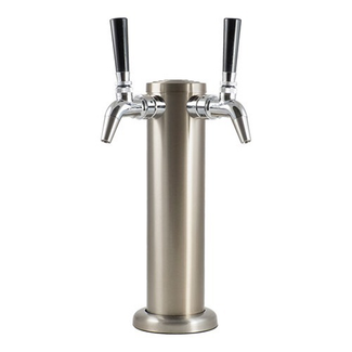 KOMOS® Stainless Draft Tower With Intertap Faucets - 2 Faucet