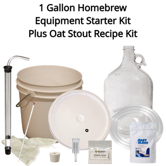 1 Gallon Homebrew Starter Kit Plus Oat Stout Recipe