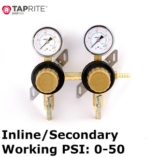 Taprite Inline Secondary 2 Gauge Dual Body Regulator