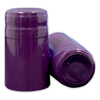 Purple PVC Shrink Capsules - 30 Count