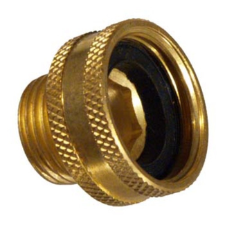 Female Garden Hose Connection with 1/2" MPT (Brass)