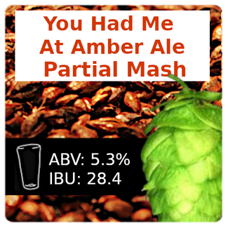You Had Me At Amber Ale Partial Mash Recipe Kit
