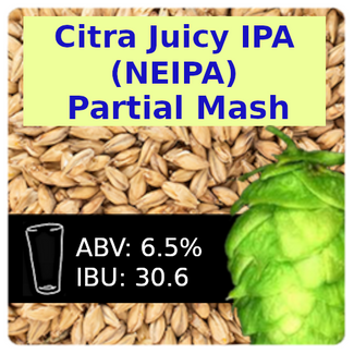 Citra Juicy IPA (NEIPA) Partial Mash Recipe Kit