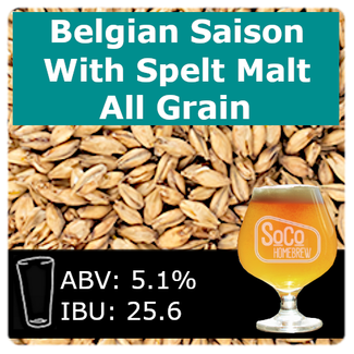 SoCo Belgian Saison with Spelt Malt - All Grain