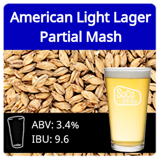 SoCo American Light Lager - Partial Mash