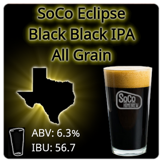 SoCo Eclipse Black IPA - All Grain