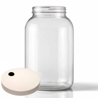 1 Gallon Glass Jar With Grommeted Lid