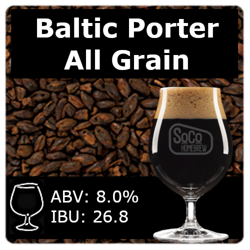 SoCo Baltic Porter (Lager) - All Grain