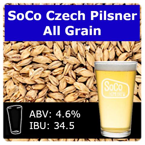 SoCo Czech Pilsner - All Grain