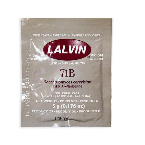 Lalvin 71B Dry Wine Yeast - 5 gram