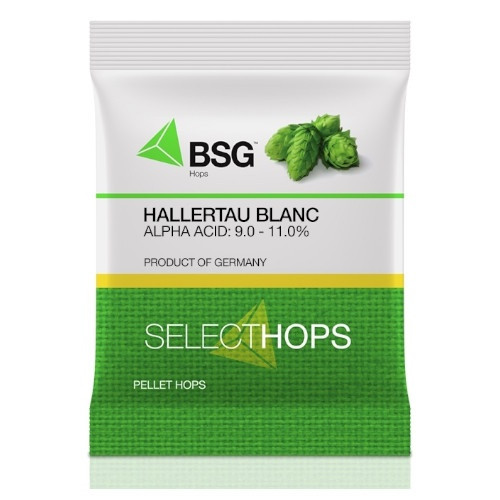 8 OZ BAG OF GERMAN HALLERTAU BLANC HOP PELLETS