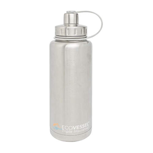Boulder Triple Insulated Stainless Steel 32 oz Silver Growler