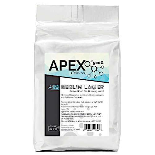 APEX Berlin Lager Dry Yeast - 500 gram