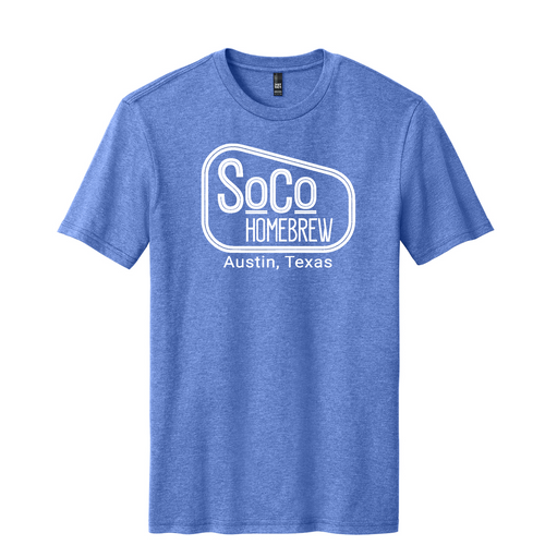 SoCo Homebrew Shirt - Heather Royal (Front Logo)