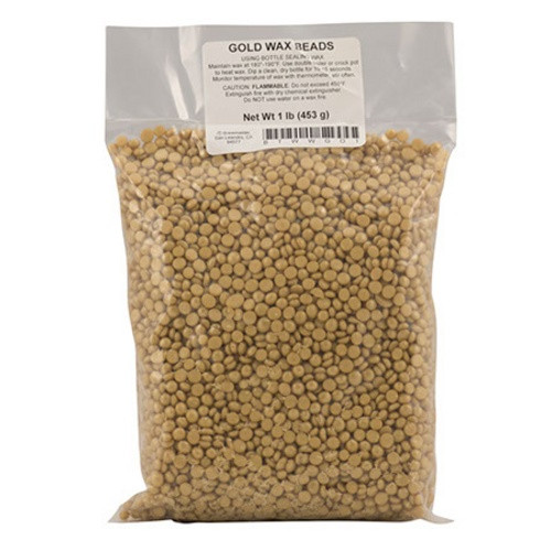 Gold Bottle Wax Beads - 1 LB