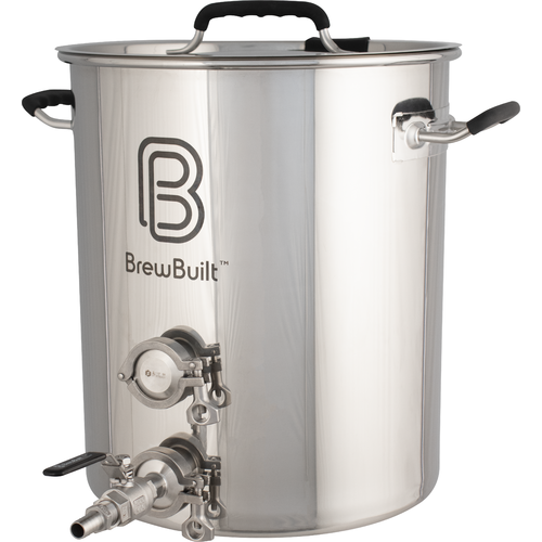 10 Gallon BrewBuilt™ Brewing Kettle with Ball Valve & Thermometer