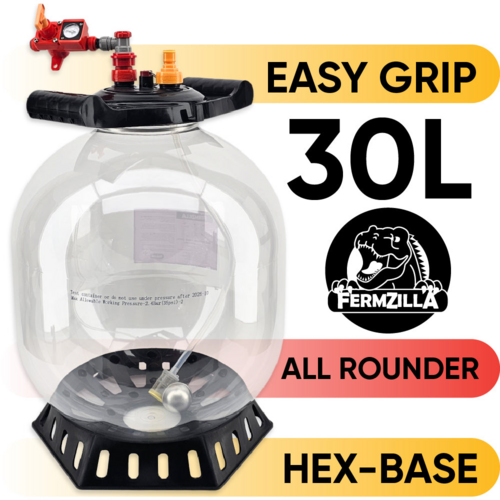FermZilla All Rounder Easy-Grip Pressure Fermenter Starter Kit - 7.9 Gallon