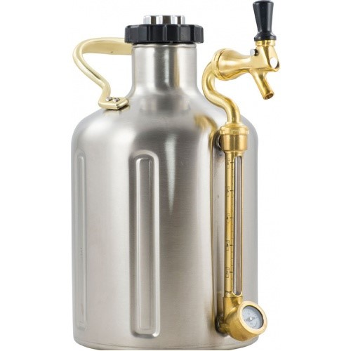 GrowlerWerks uKeg Pressurized Insulated Growler - 128 oz (1 Gallon)