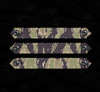 Tiger Camo M-LOK rail cover 3-pack, black polymer panels