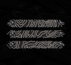 Topo M-LOK rail cover 3-pack, black polymer panels