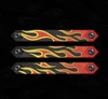 Flames M-LOK rail cover 3-pack, black polymer panels
