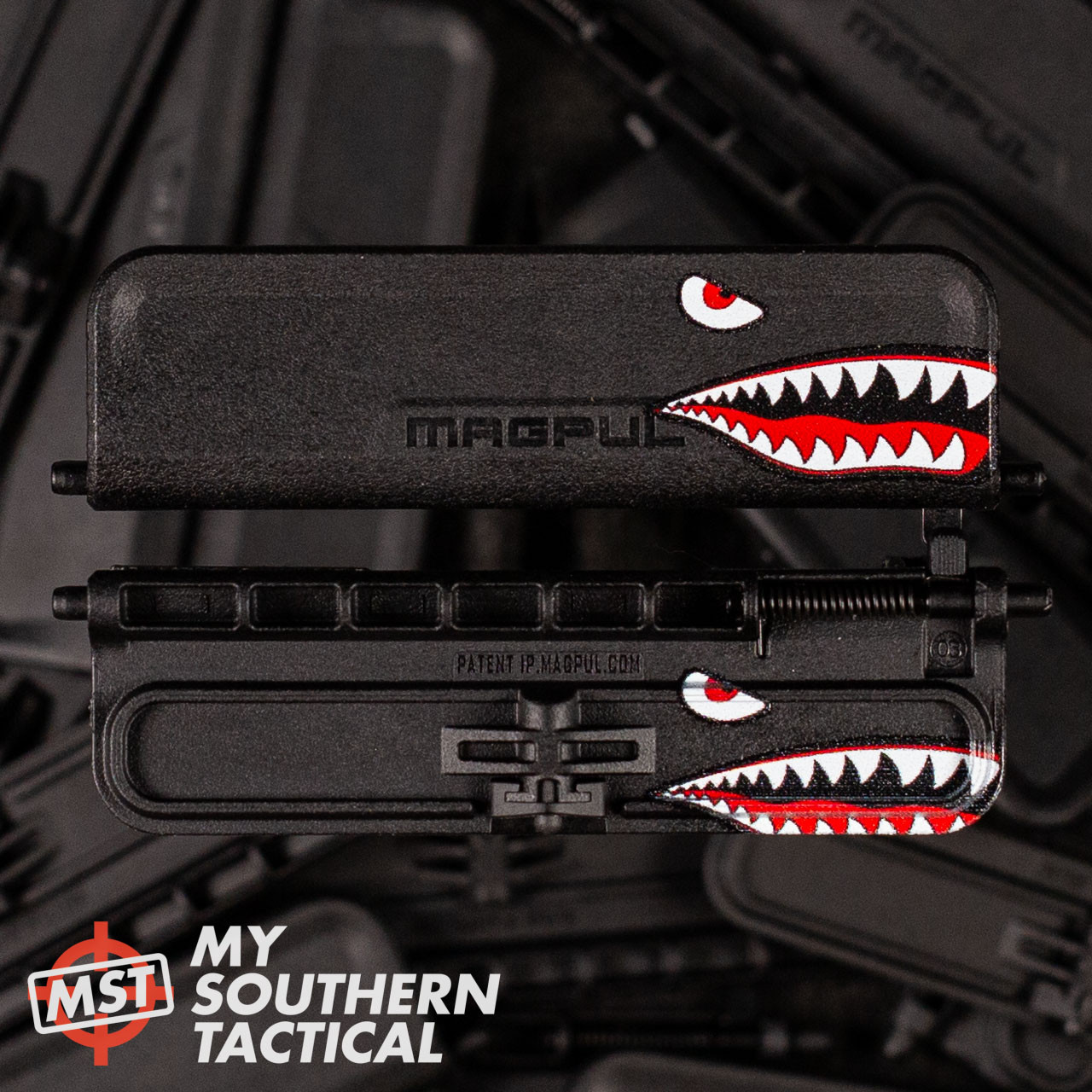 Black Shark Custom Ejection Port Cover | AR15 Dust Cover