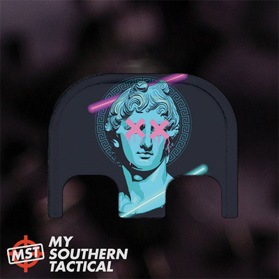 Custom Backplate for Glock - Neon Greek