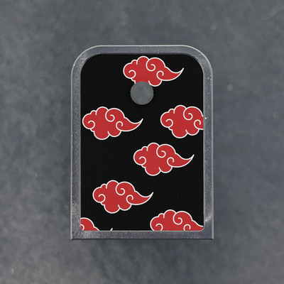 Custom Mag Baseplate for Glock - Red Clouds
