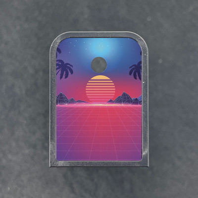 Custom Mag Baseplate for Glock - Vaporwave