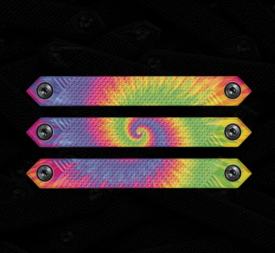 Tie Dye M-LOK rail cover 3-pack, black polymer panels