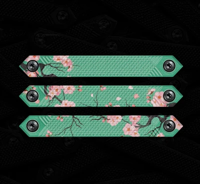 Green Tea M-LOK rail cover 3-pack, black polymer panels