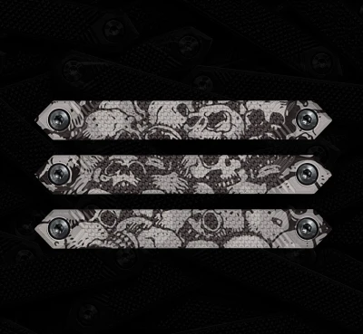 Skulls M-LOK rail cover 3-pack, black polymer panels