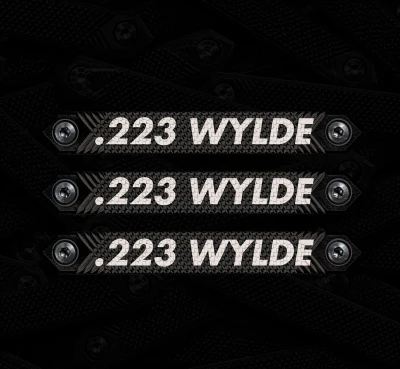 .223 Wylde caliber marker M-LOK rail cover 3-pack