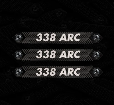 .338 ARC caliber marker M-LOK rail cover 3-pack