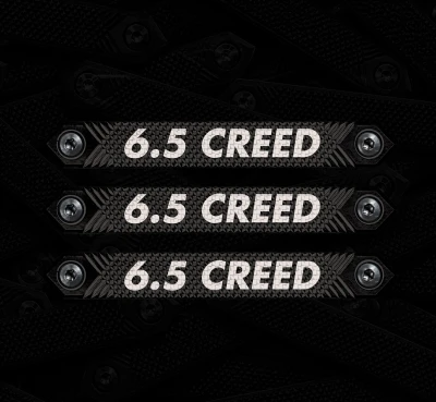 6.5 Creedmoor caliber marker M-LOK rail cover 3-pack