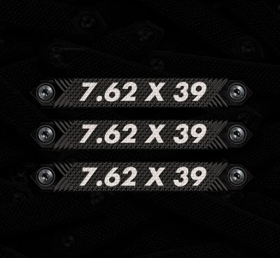 7.62x39 caliber marker M-LOK rail cover 3-pack