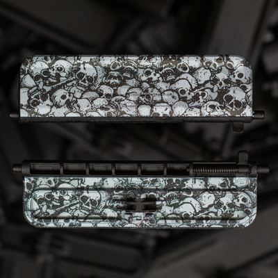 AR-15 Ejection Port Dust Cover - Skulls