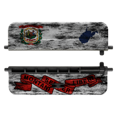 AR-15 Ejection Port Dust Cover - Distressed West Virginia