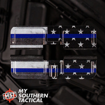 AR-10 Ejection Port Dust Cover - Thin Blue Line