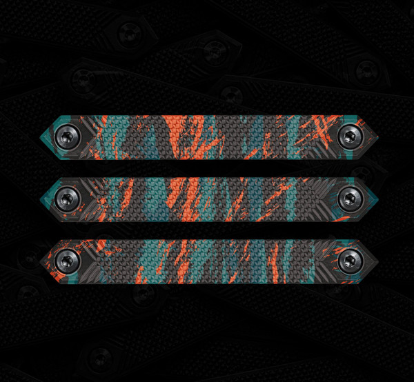 M-LOK Rail Cover 3-Pack- Neon Tiger