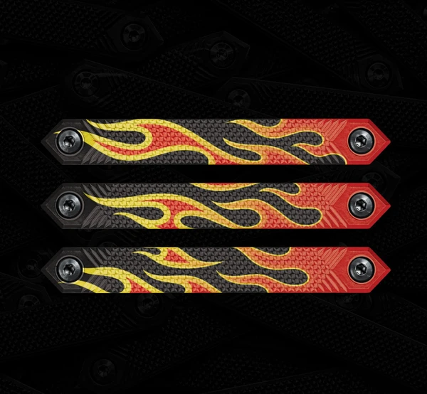 M-LOK Rail Cover 3-Pack- Flames