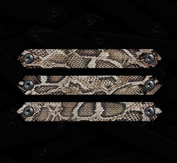 M-LOK Rail Cover 3-Pack- Snake Skin