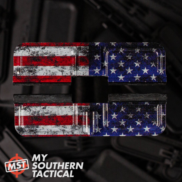 AR-10 Ejection Port Dust Cover - Distressed American