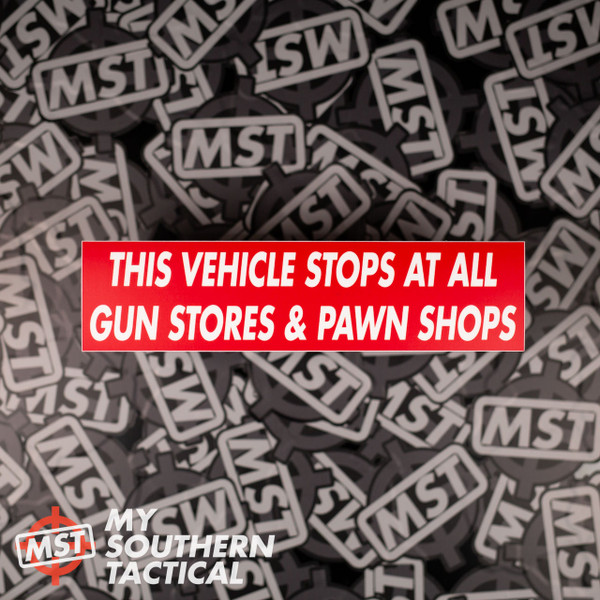 Stop Warning Bumper Sticker